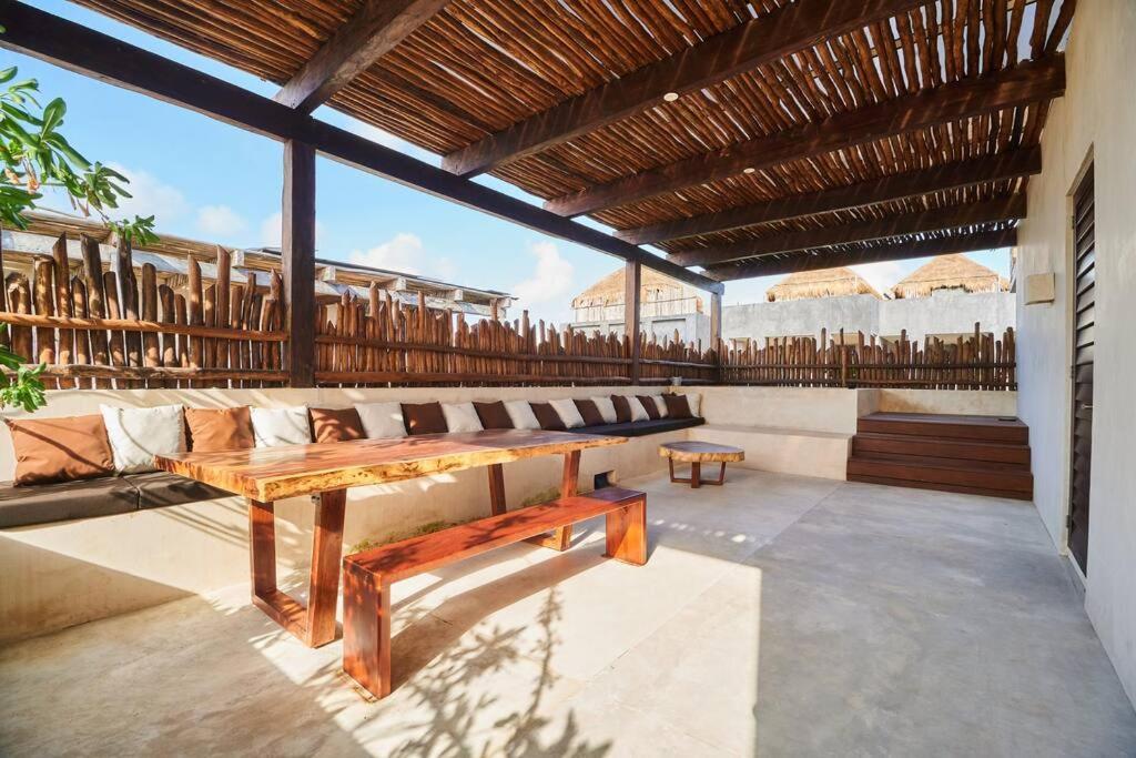 Tribu 306 Boho Design Gem In The Heart Of Tulum W/ Rooftop Apartment Exterior photo